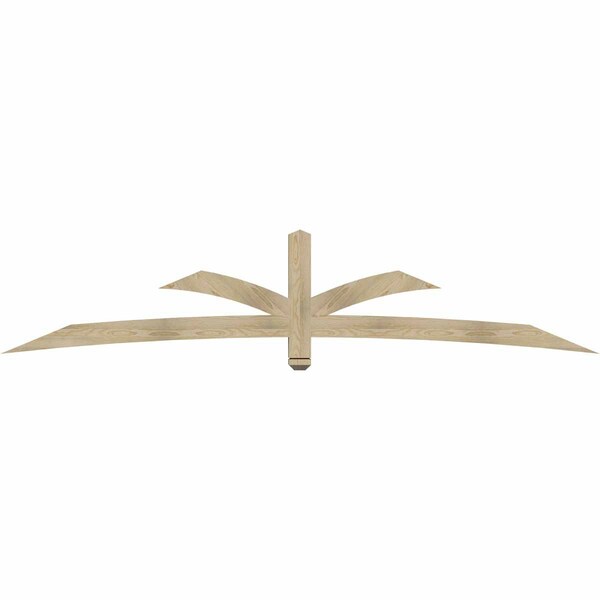Ekena Millwork Davenport Rough Sawn Timber Gable Bracket, Douglas Fir, 108"W x 22"H x 4"D x 4"F, 5/12 Pitch GBW108X22X0404DAV00RDF - main